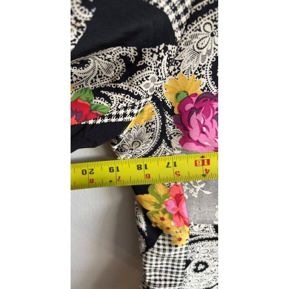 Richie Freeman Womens Vintage 100% Silk Double-Breasted Floral Blazer Sz 10 - Picture 8 of 12